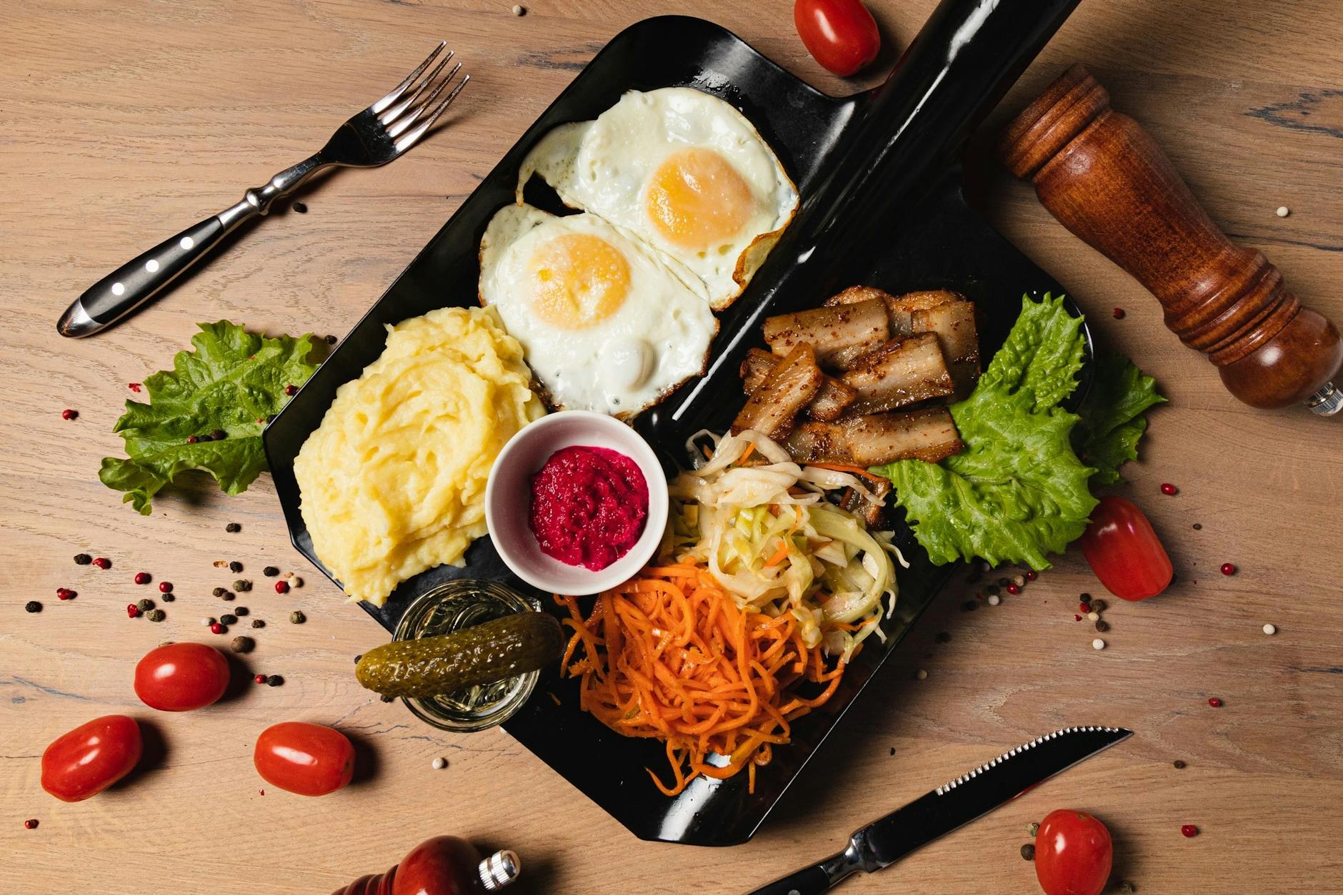 건강한 단백질 식품 식품 루틴 사진